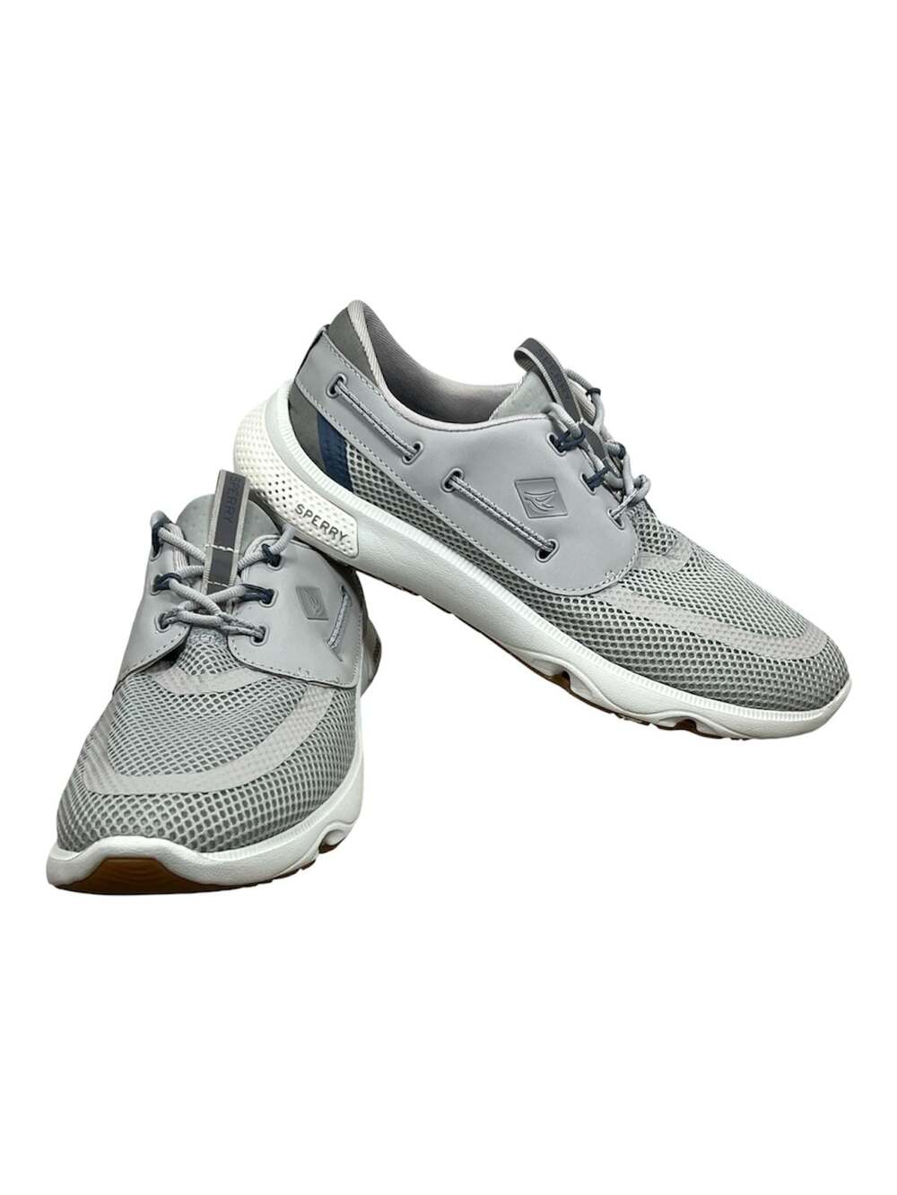 Sperry Women's 7 Seas 3-Eye Mesh Boat Sneaker Grey